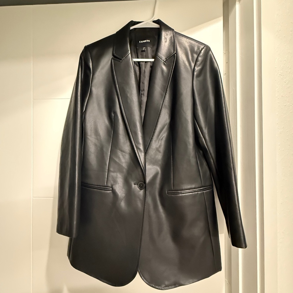Leather Blazer